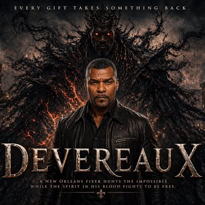 Devereaux poster featuring Gary Sturgis as Silas with Creaux behind him